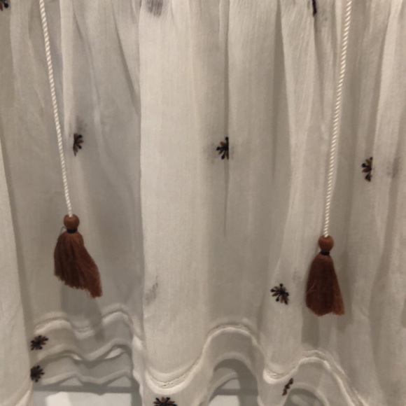 NWT Lucky Brand Peasant Tassle Top XS - Picture 8 of 14